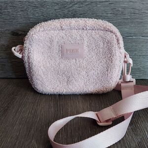PINK VICTORIA'S SECRET Pink Sherpa Crossbody Bag